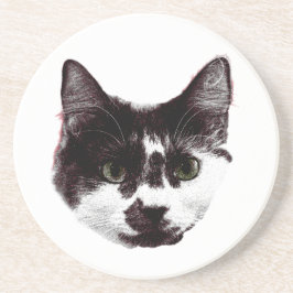 Eyes on Your Drink | Cat Face Underlägg