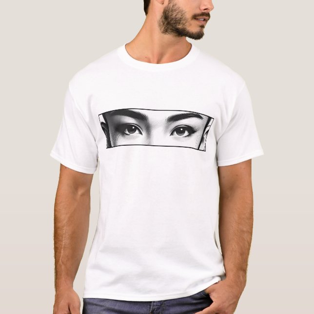 Eyes only - Young Martial Arts Lady  T Shirt (Framsida)
