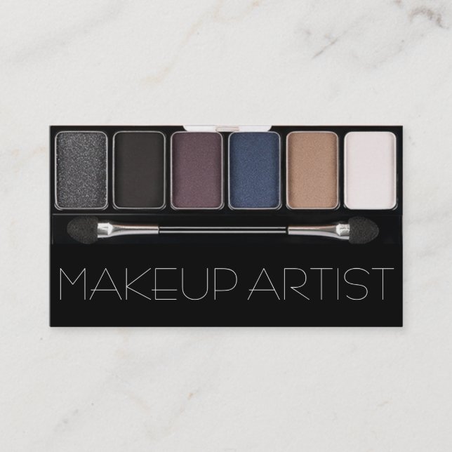 Eyeshadow Palette Makup Artist Cosmetics Visitkort (Framsida)