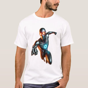 Eyesman - Futuristiska Heroic Leap T Shirt