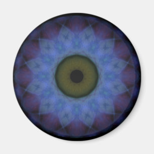 Eyesore Violet Blue Evil Öga Magnet