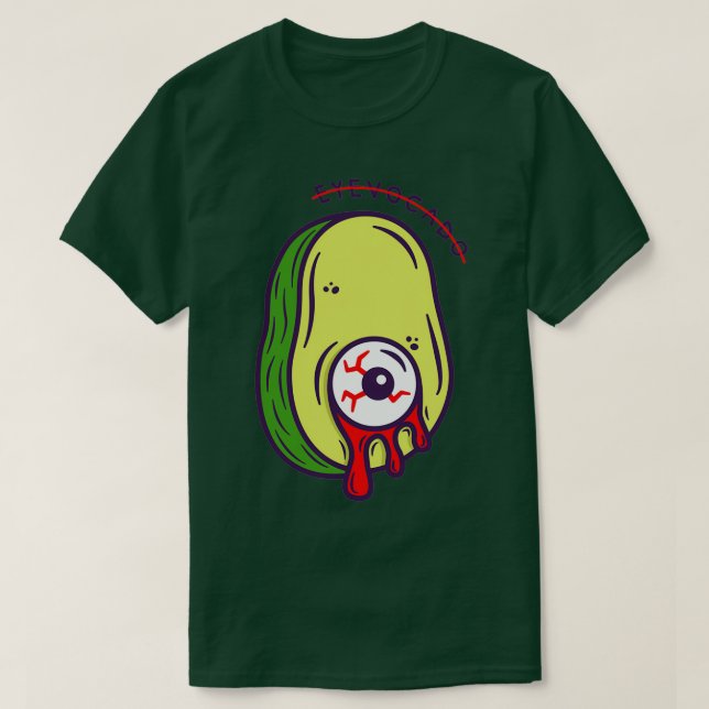 Eyevocado Funny Avocade Älskare T Shirt (Design framsida)