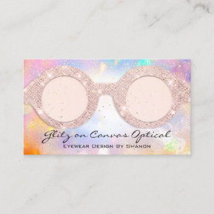 Eyewear Optical Optometrist Eyeglasses Holograph Visitkort