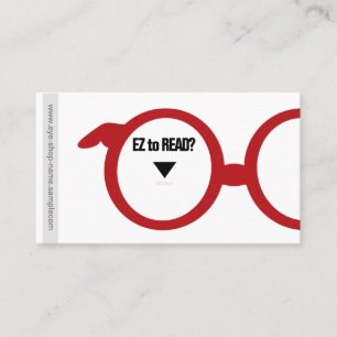 Eyewear shop visitkort