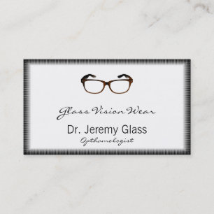 Eyewearexponeringsglas Visitkort