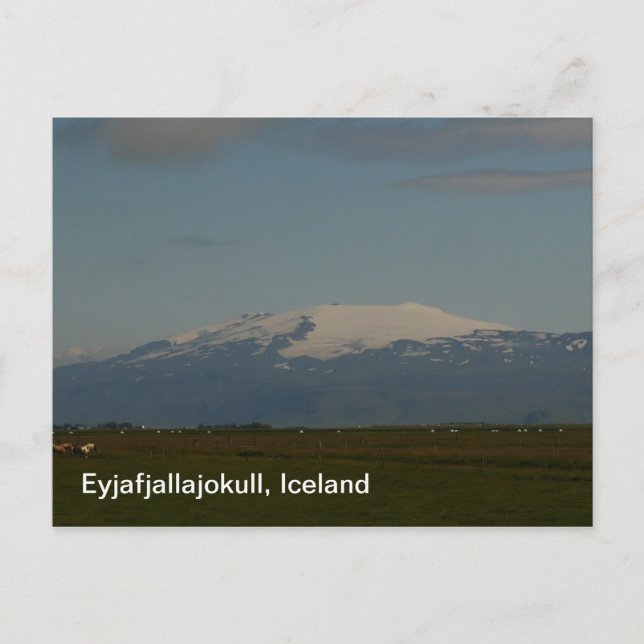 Eyjafjallajokull-Islandet vykort (Framsida)
