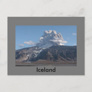 Eyjafjallajökulls utbrott, Island Vykort