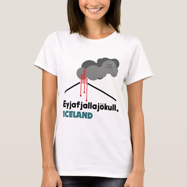 Eyjafjallayokull Tee Shirt (Framsida)