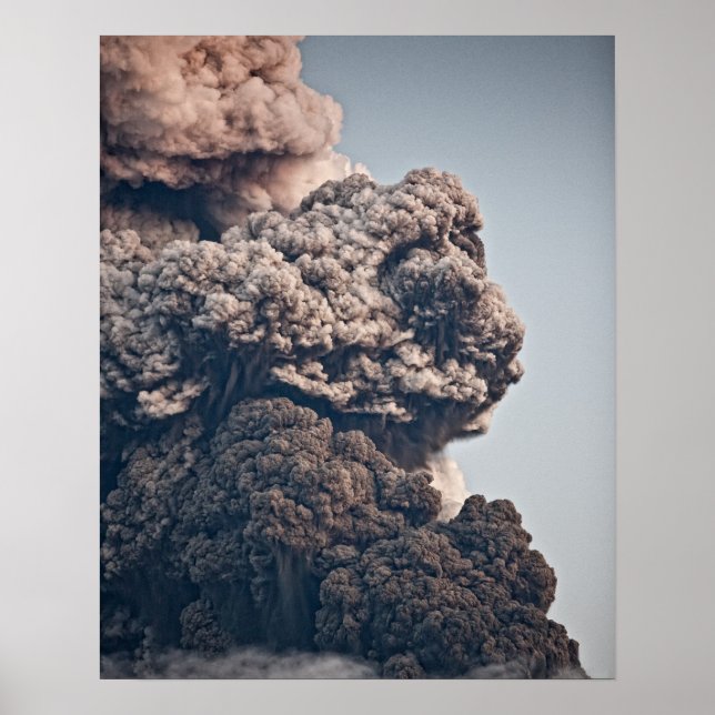 Eyjafjalljokull Volcanic Eruption Poster (Framsidan)