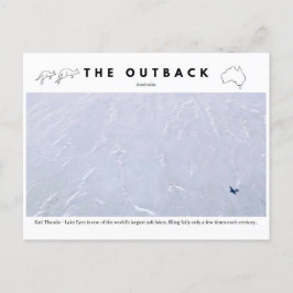 Eyre Lake - Kati Thanda saltsjö </br> becomes Vykort