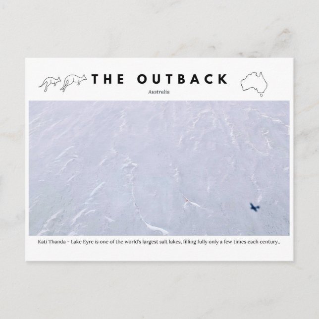 Eyre Lake - Kati Thanda saltsjö </br> becomes Vykort (Framsida)