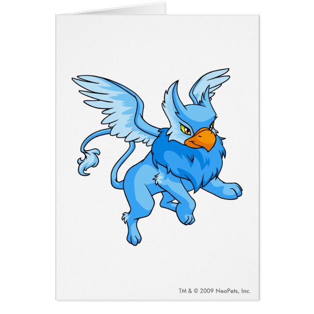 Eyrieblått Hälsningskort (Framsidan)