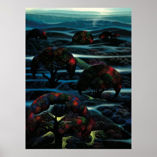 Eyvind Earle -  Drömmarnas trädgård - 1990; Förent Poster (Framsidan)