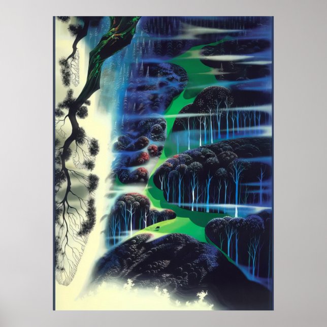 Eyvind Earle -  En vandrande dröm - 1995; Förenta  Poster (Framsidan)