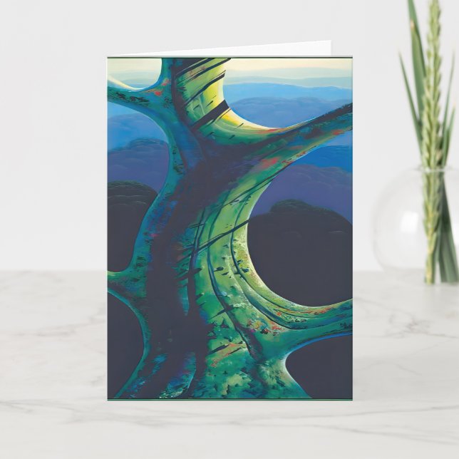 Eyvind Earle-målning Kort (Framsida)