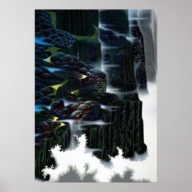 Eyvind Earle -  Sea Cliffs Rising - 1995; USA Poster (Framsidan)