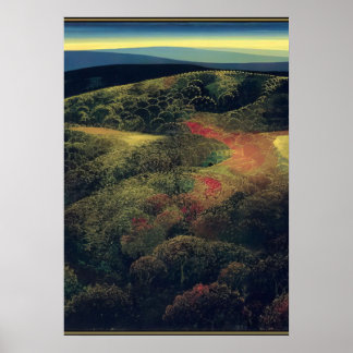 Eyvind Earle - Sen Oktober - Magisk Realism Poster