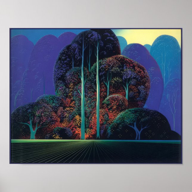 Eyvind Earle -  Skymningens mjuka nyanser - Mag Poster (Framsidan)