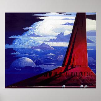 Eyvind Earle - Tyst Åska - Magisk Realism Poster