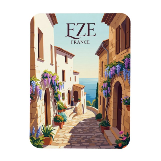 Eze, Frankrike Frankrike Magnet (Vertikal)