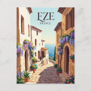 Eze, Frankrike Resa Vykort