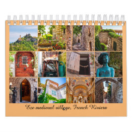 Eze Medieval Village, Fransk Riviera Calendar Kalender