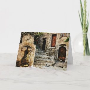 Eze Provence hälsningkort Kort