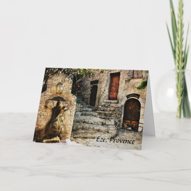 Eze Provence hälsningkort Kort (Framsida)