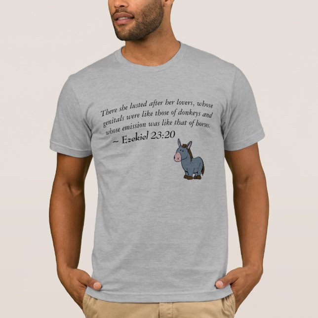 Ezekiel 23:20 t-shirt (Framsida)