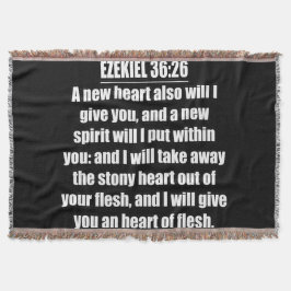 Ezekiel 36 26 Ren Skriftgrafik Filt