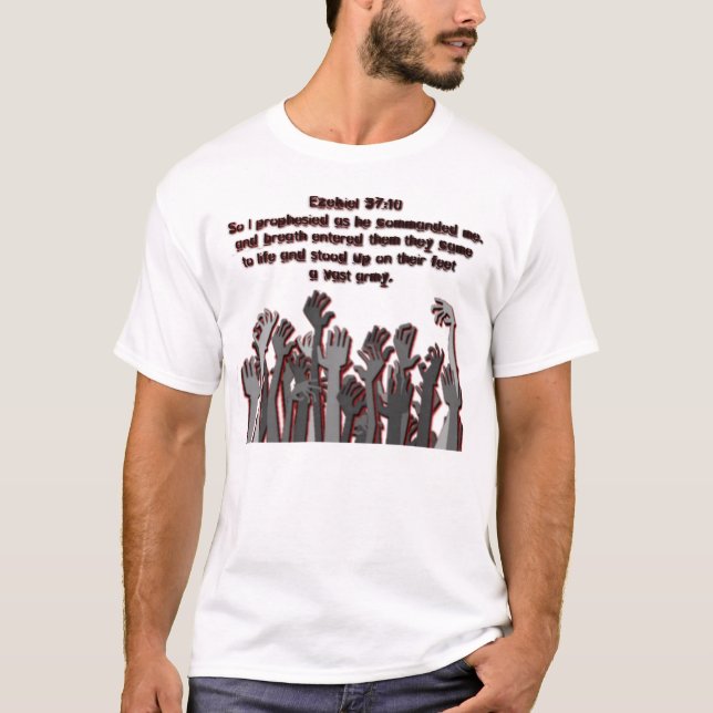 Ezekiel 37:10 t-shirt (Framsida)