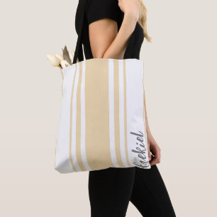 Ezekiel Minimalist Ränder Monogram Tygkasse