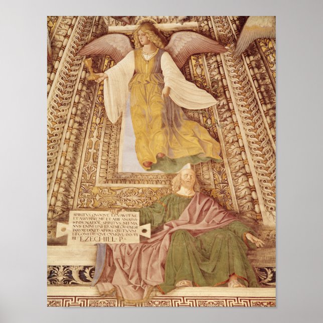 Ezekiel och Angel som håller i schalotten på Poster (Framsidan)