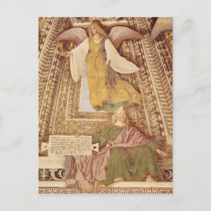 Ezekiel och Angel som håller i schalotten på Vykort