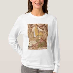 Ezekiel och för ängel hållande bägare av t shirt