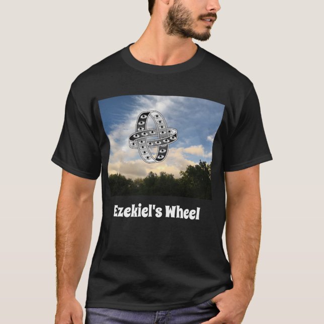Ezekiels hjul vid solnedgång t shirt (Framsida)