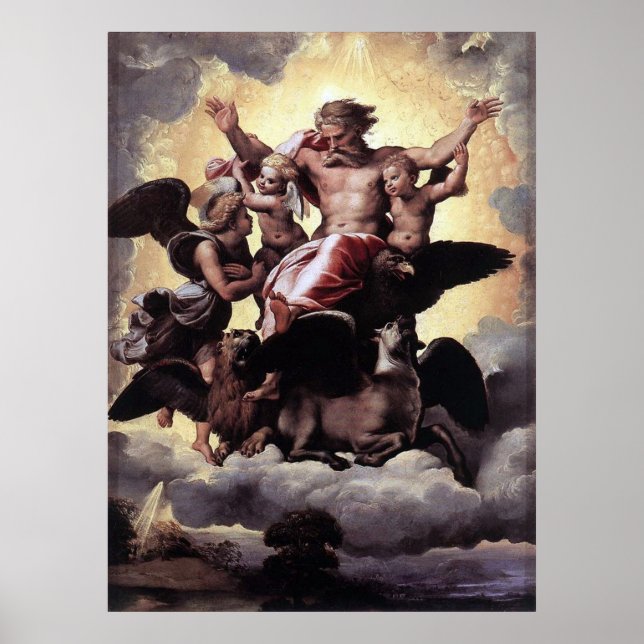 Ezekiels vision - Raphael - c1518 Poster (Framsidan)
