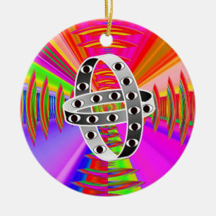 Ezekiels Wheel Julgransprydnad Keramik