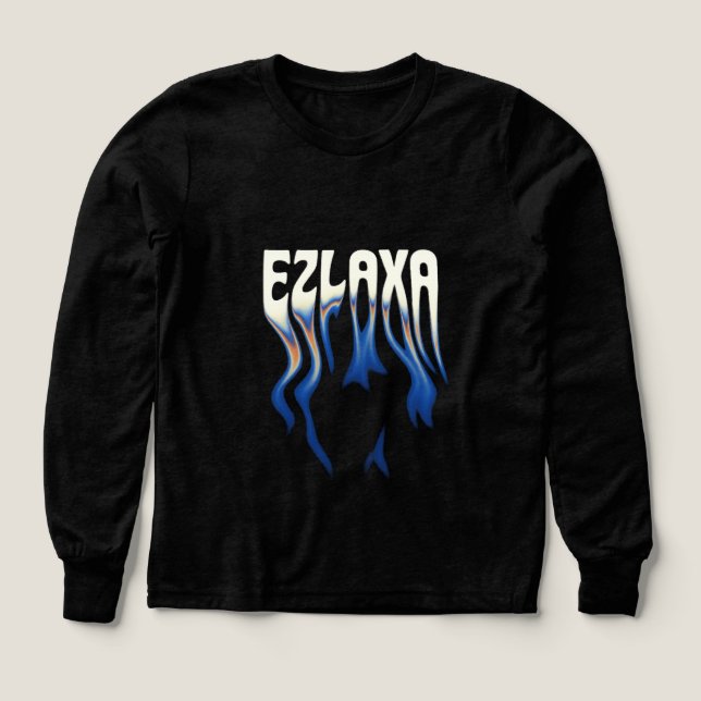 Ezlaxa Signature Long Sleeve T Shirt (Design framsida)