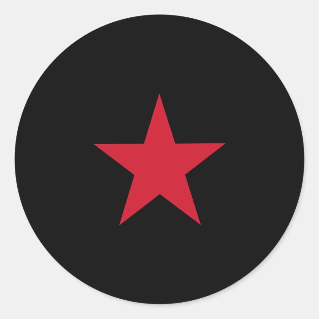 Ezln, Colombia flagga Runt Klistermärke (Framsida)