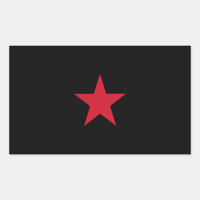 EZLN Flagga Sticker Rektangulärt Klistermärke (Framsida)
