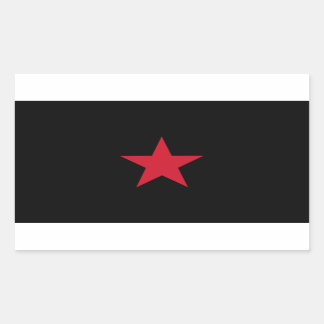 EZLN Flagga Sticker Rektangulärt Klistermärke
