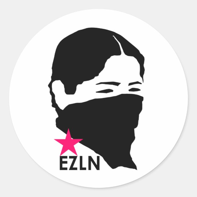 EZLN RUNT KLISTERMÄRKE (Framsida)