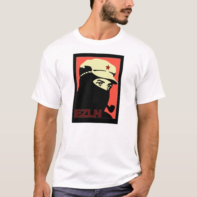 EZLN Subcomandante Marcos Tee Shirt (Framsida)
