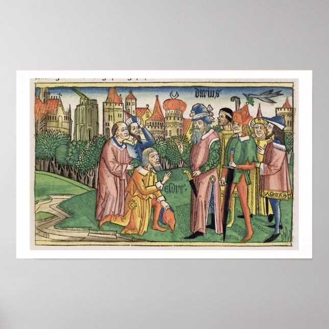 Ezra 6 16 Temple of Jerusalem är hängiven av Poster (Framsidan)