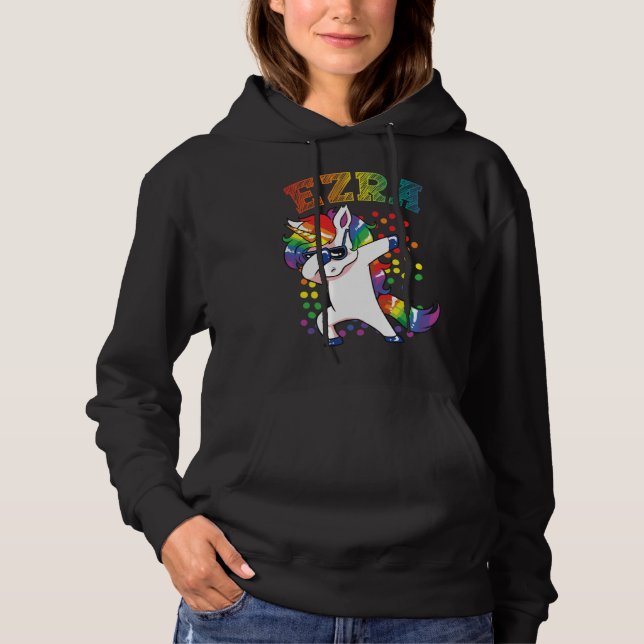 Ezra Dabbing Unicorn T Shirt (Framsida)