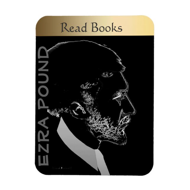 Ezra Pound Magnet (Vertikal)