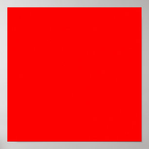F0000 Röd Poster