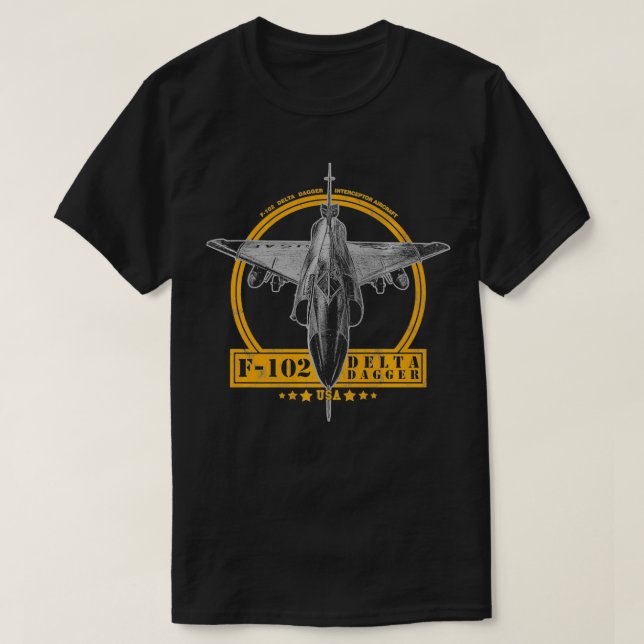 F102 Delta Dagger Aircraft Premium  T Shirt (Design framsida)