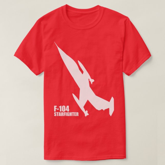 F104 Starfighter (2) T Shirt (Design framsida)